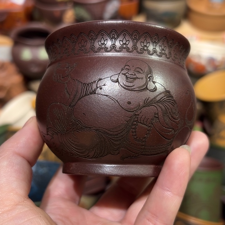 紫砂茶杯宜兴紫砂主人杯