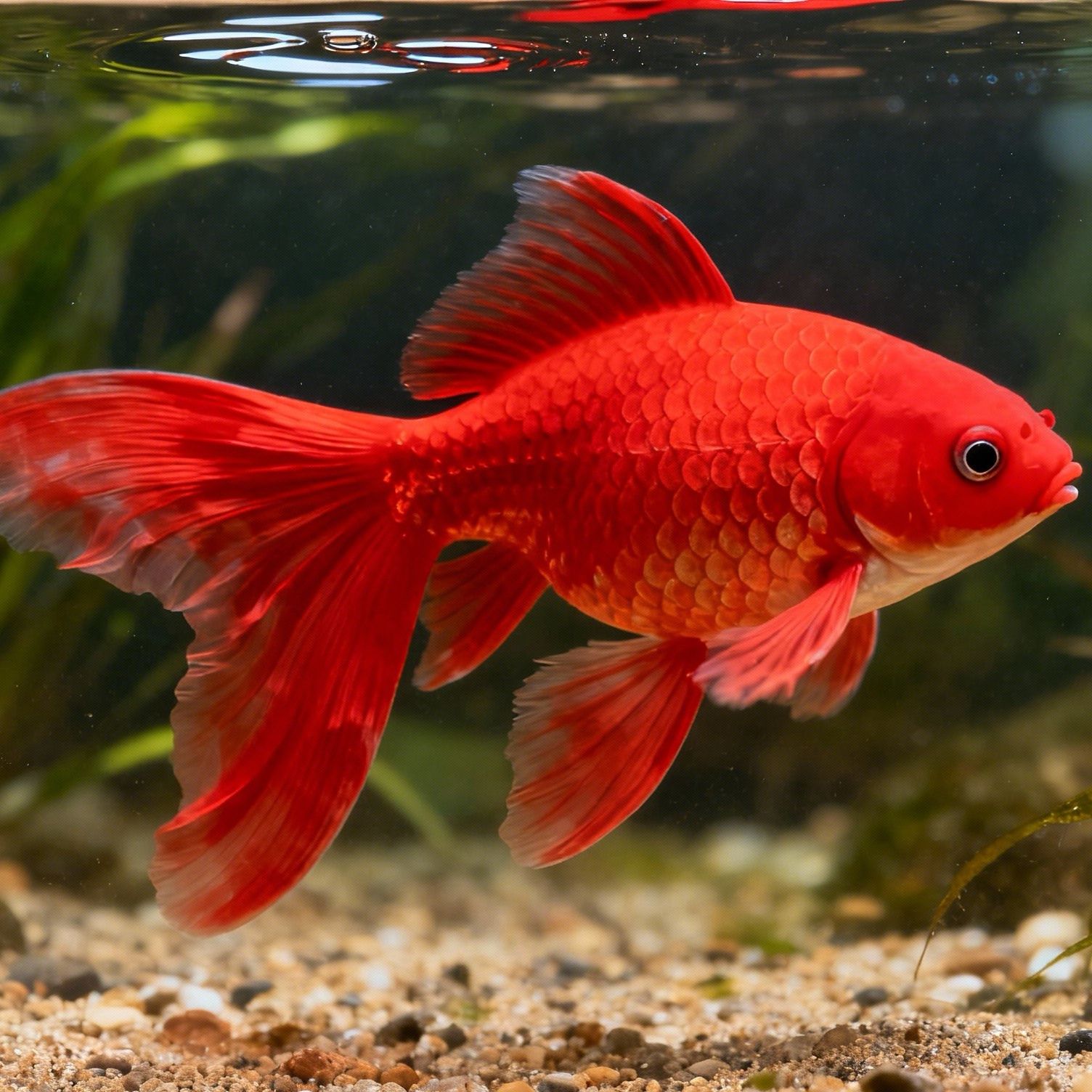 18-21公分胭脂红蝴蝶鲤大鳍大尾广温混养群养精品淡水渔场直发顺