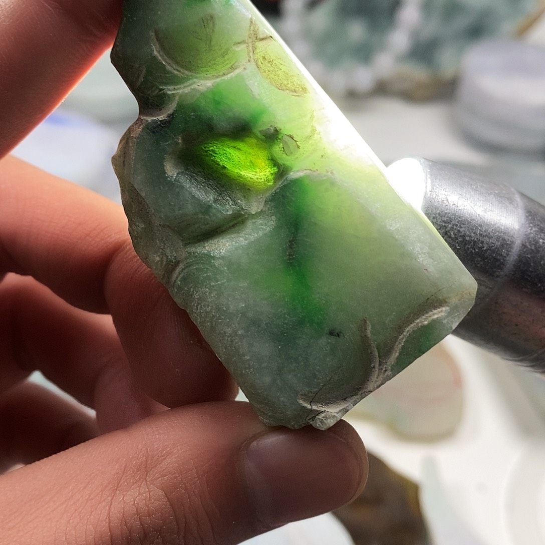 翡翠散珠天然缅甸翡翠a货46