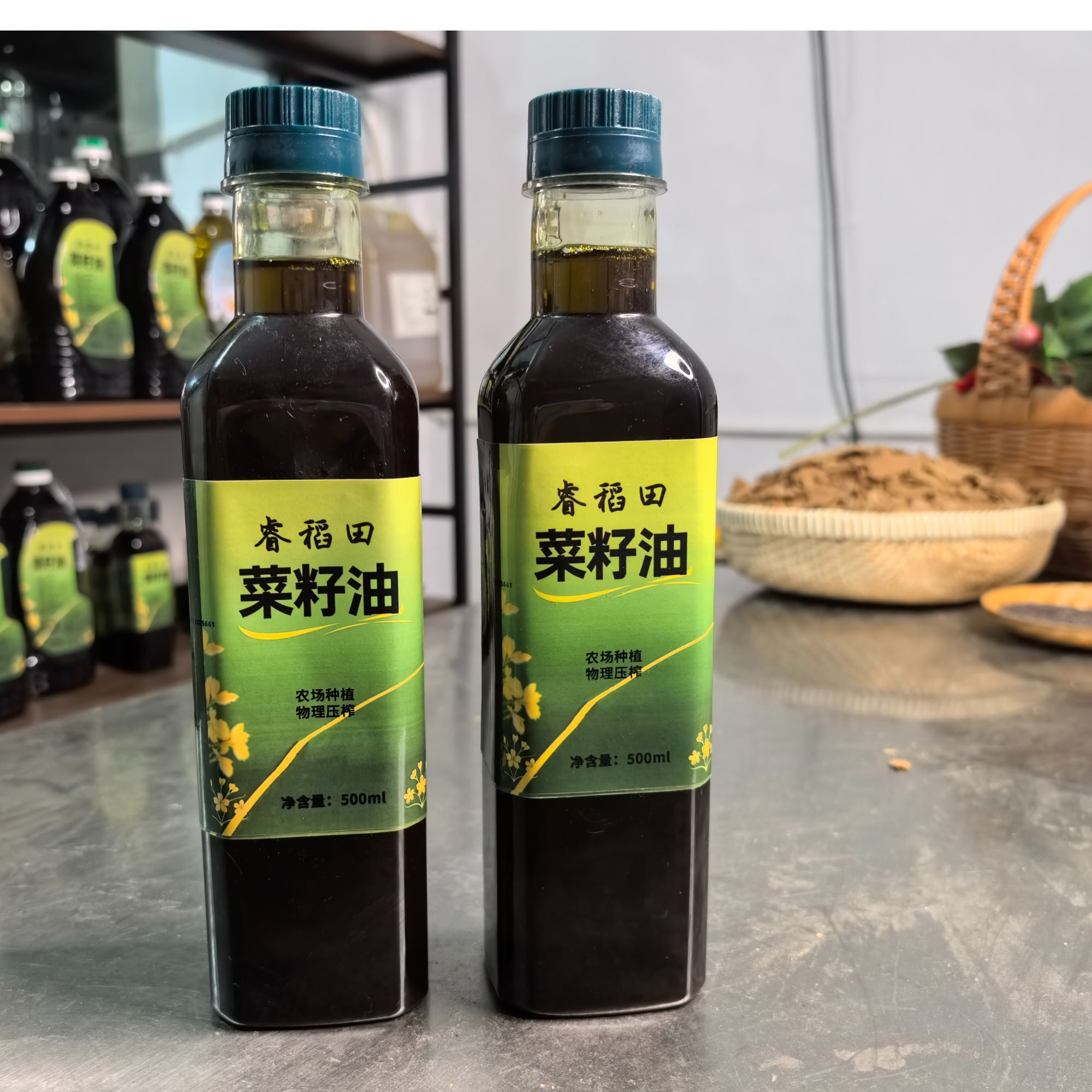 农场种植物理压榨菜籽油