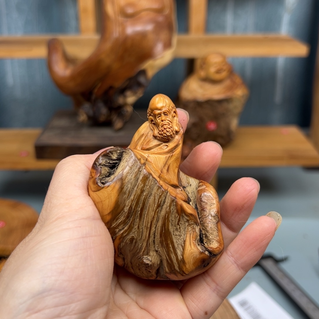 九***北柏木崖柏木摆件手把件，