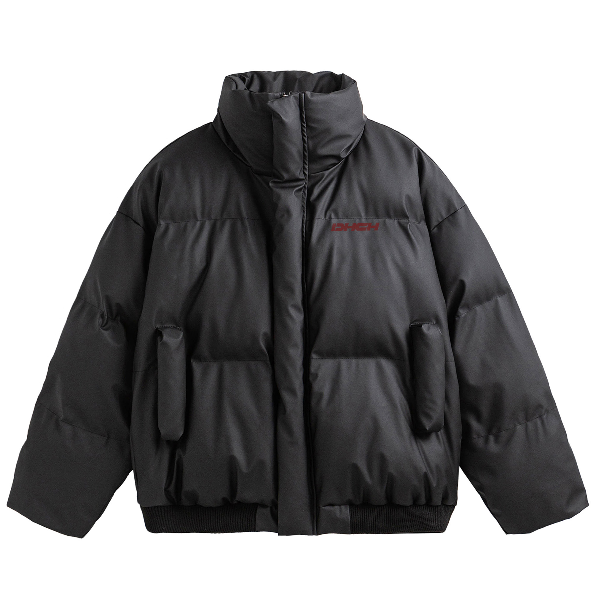 DH-MF2425W 冬季男女同款潮流pu皮棉服面包服情侣短款宽松