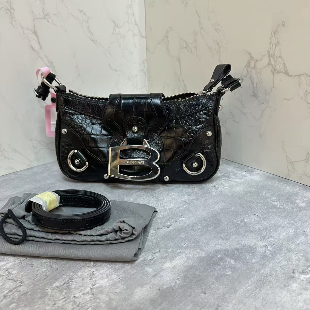95新 Balenciaga/巴黎世家 乱乱子中古/女士/单肩包/107569
