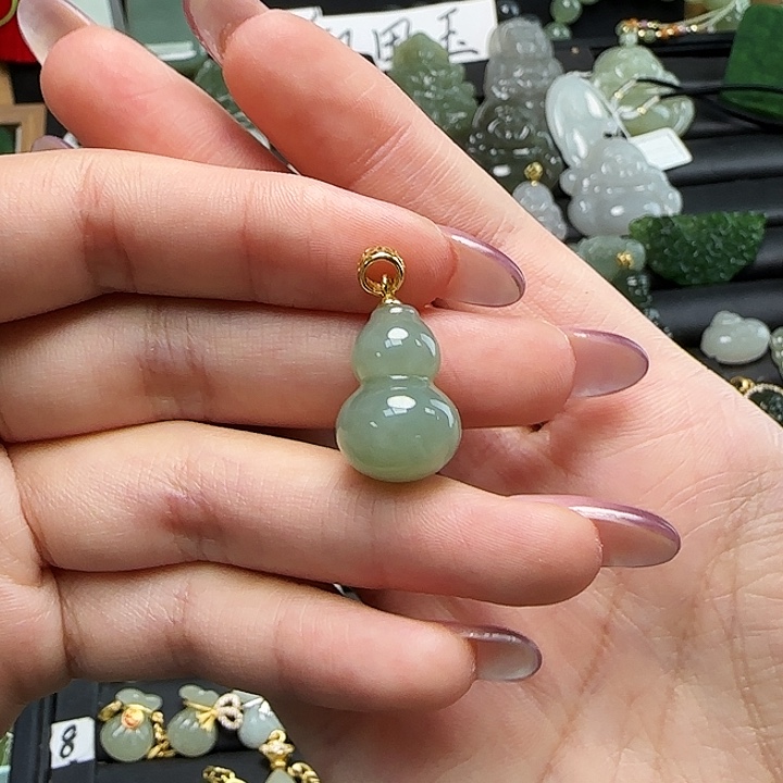 颈饰银S925镶嵌和田玉