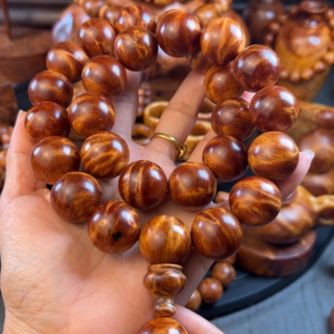 【闪购商品】松木（琥珀木）手串/手链神*