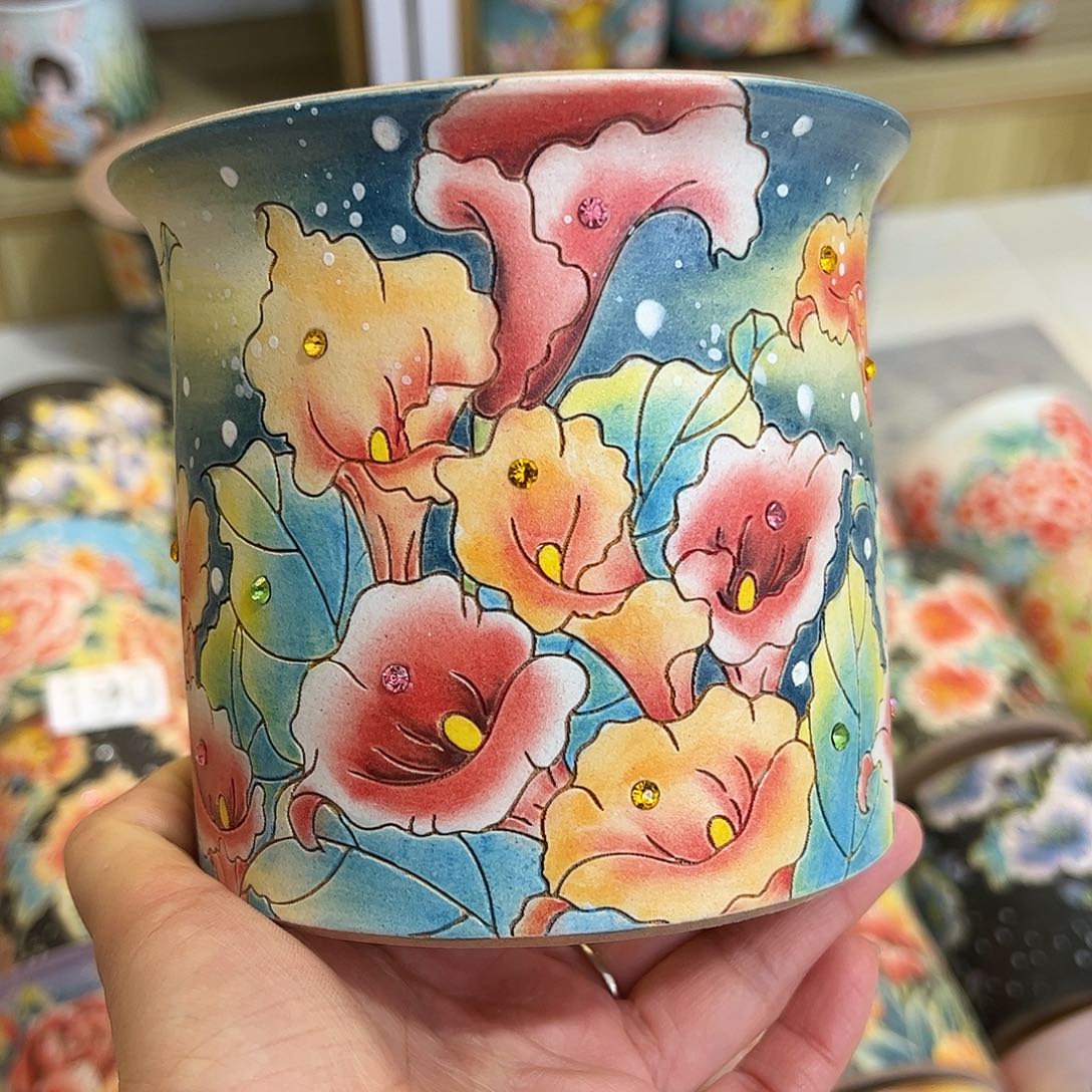 景德镇陶瓷花盆景德镇陶瓷花盆