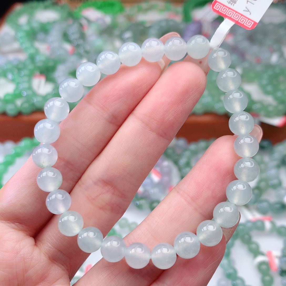 翡翠手链未镶嵌翡翠7mm
