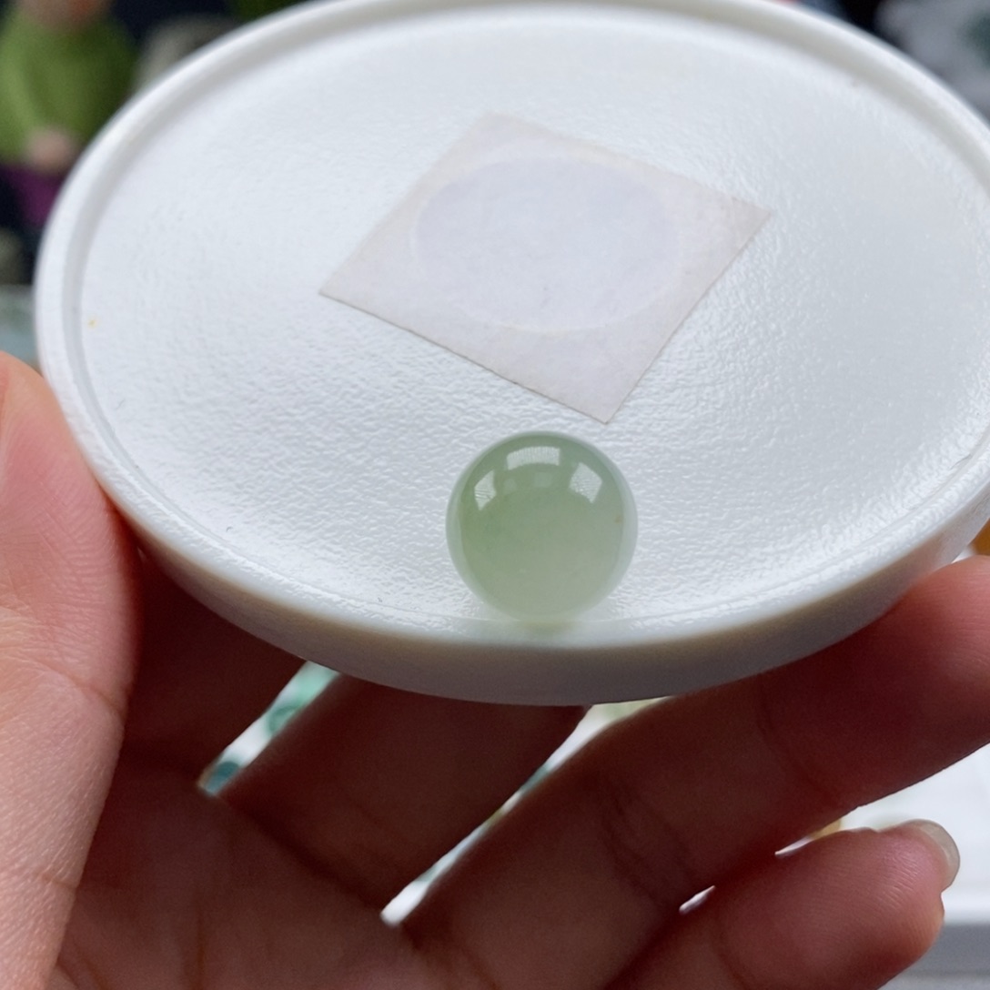 翡翠散珠天然翡翠淡葡萄肉12.2