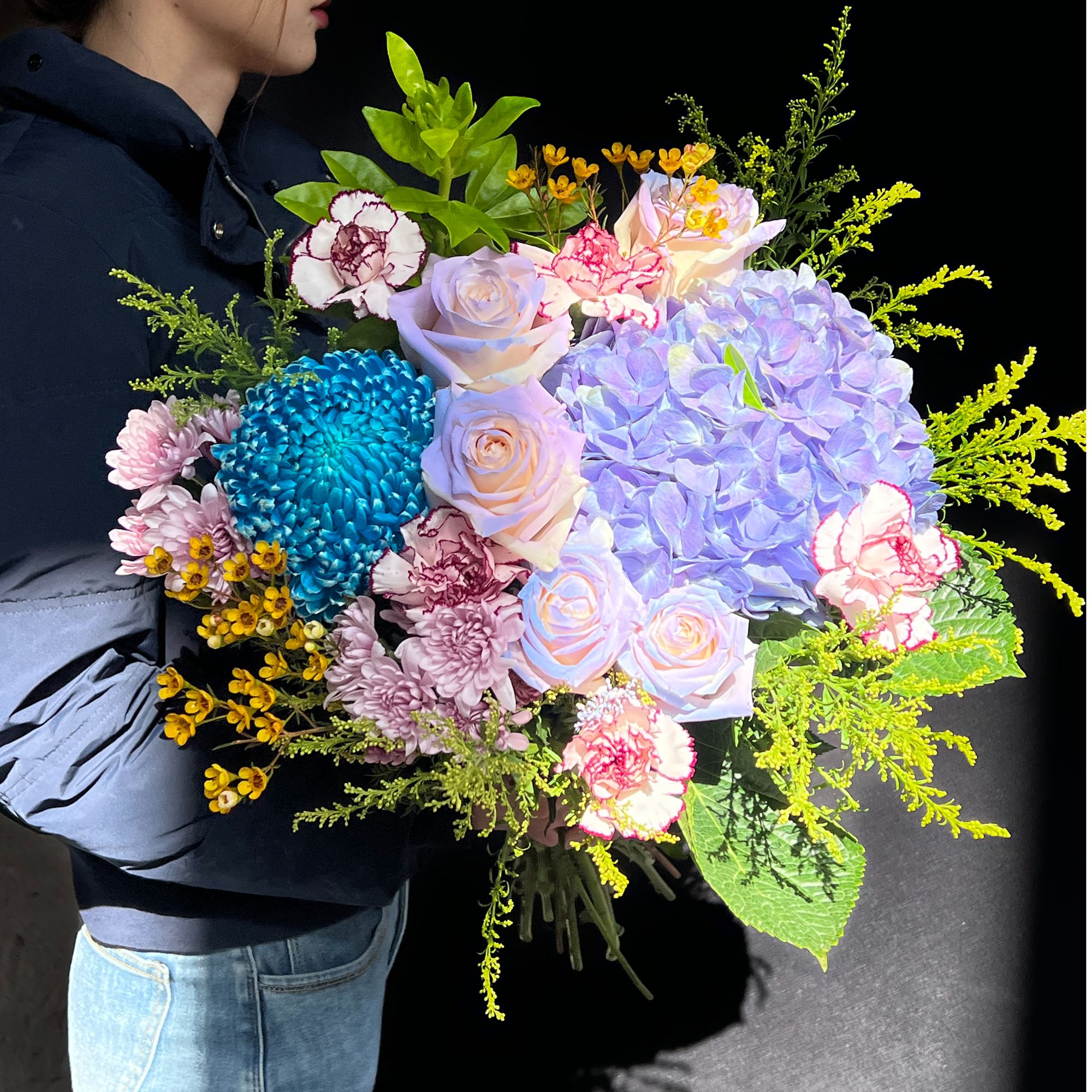 【宠粉福利】【锦绣年华】粉玫瑰+康乃馨+多头玫瑰+银叶菊+配草花束