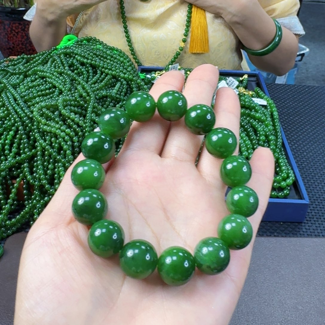 手链未镶嵌和田玉（碧玉）卡14