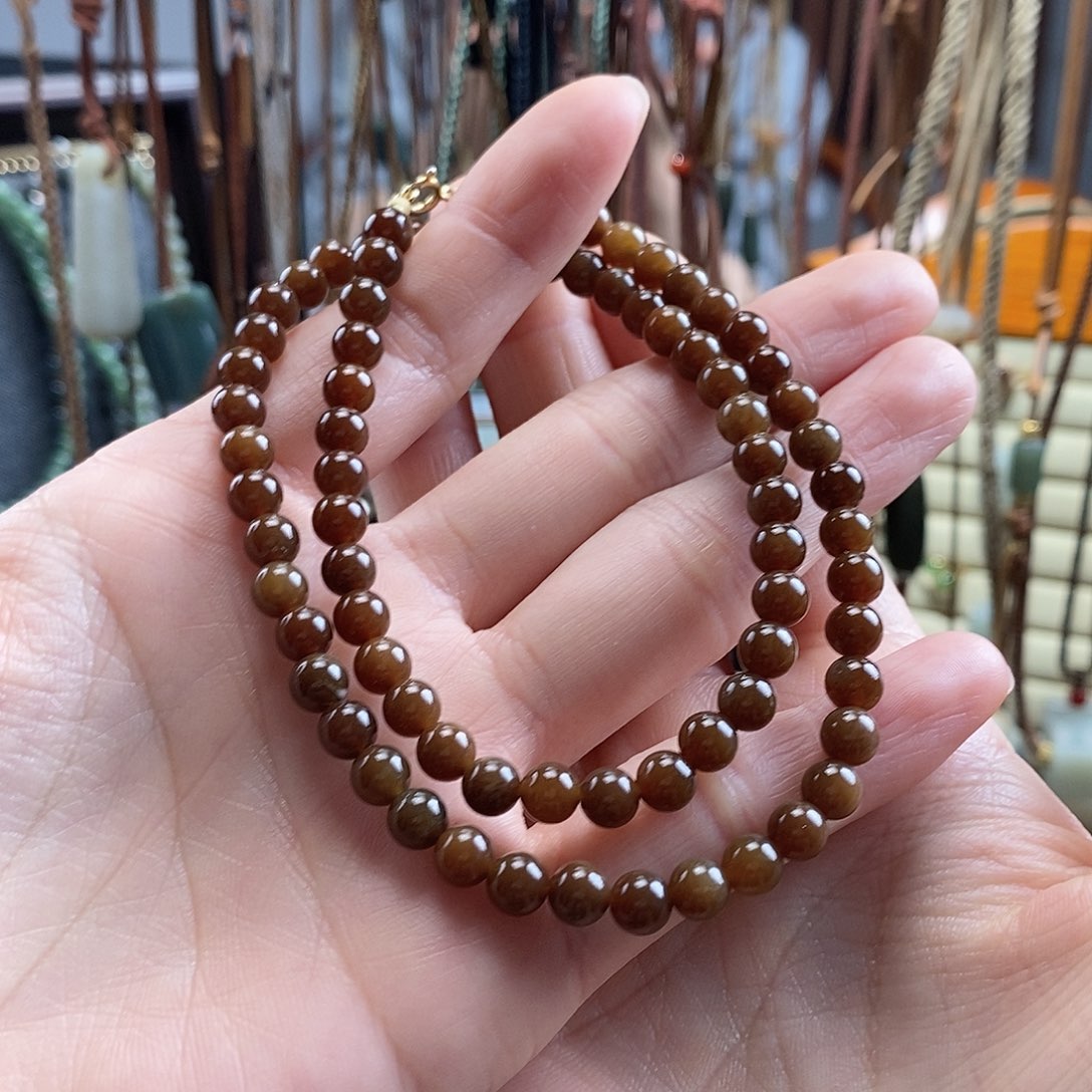 颈饰未镶嵌和田玉笑*