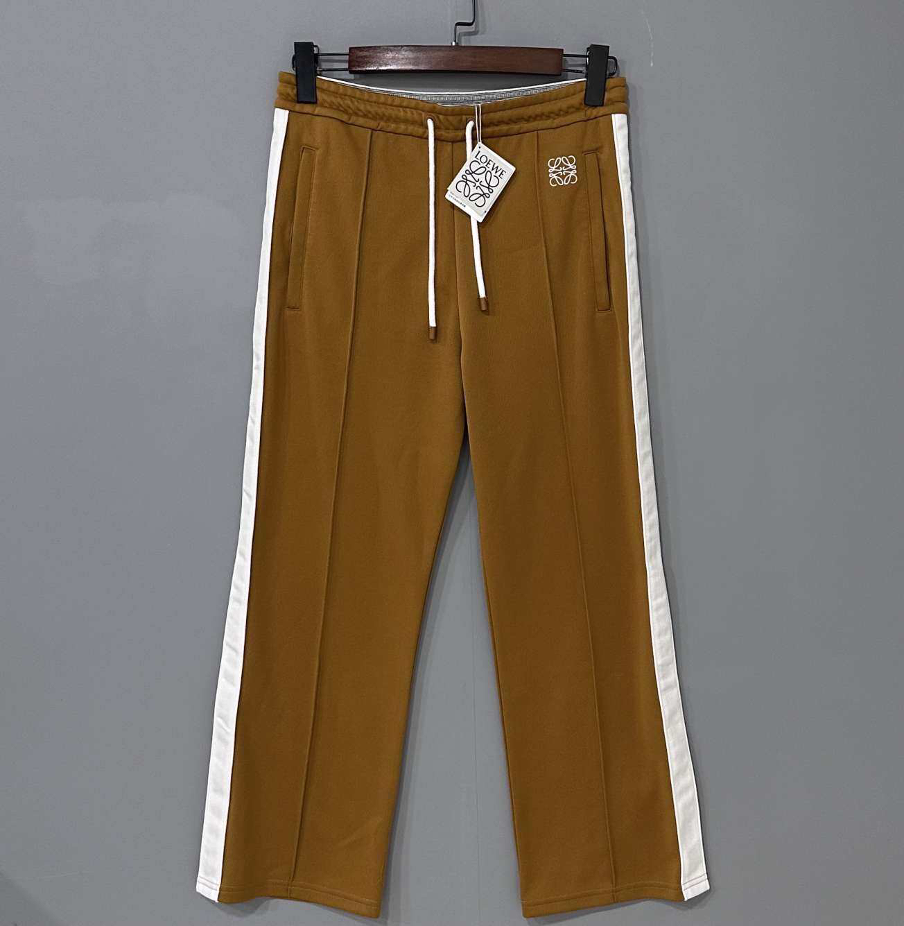 未使用 LOEWE/罗意威 侧条纹刺绣logo长裤/S码/44114