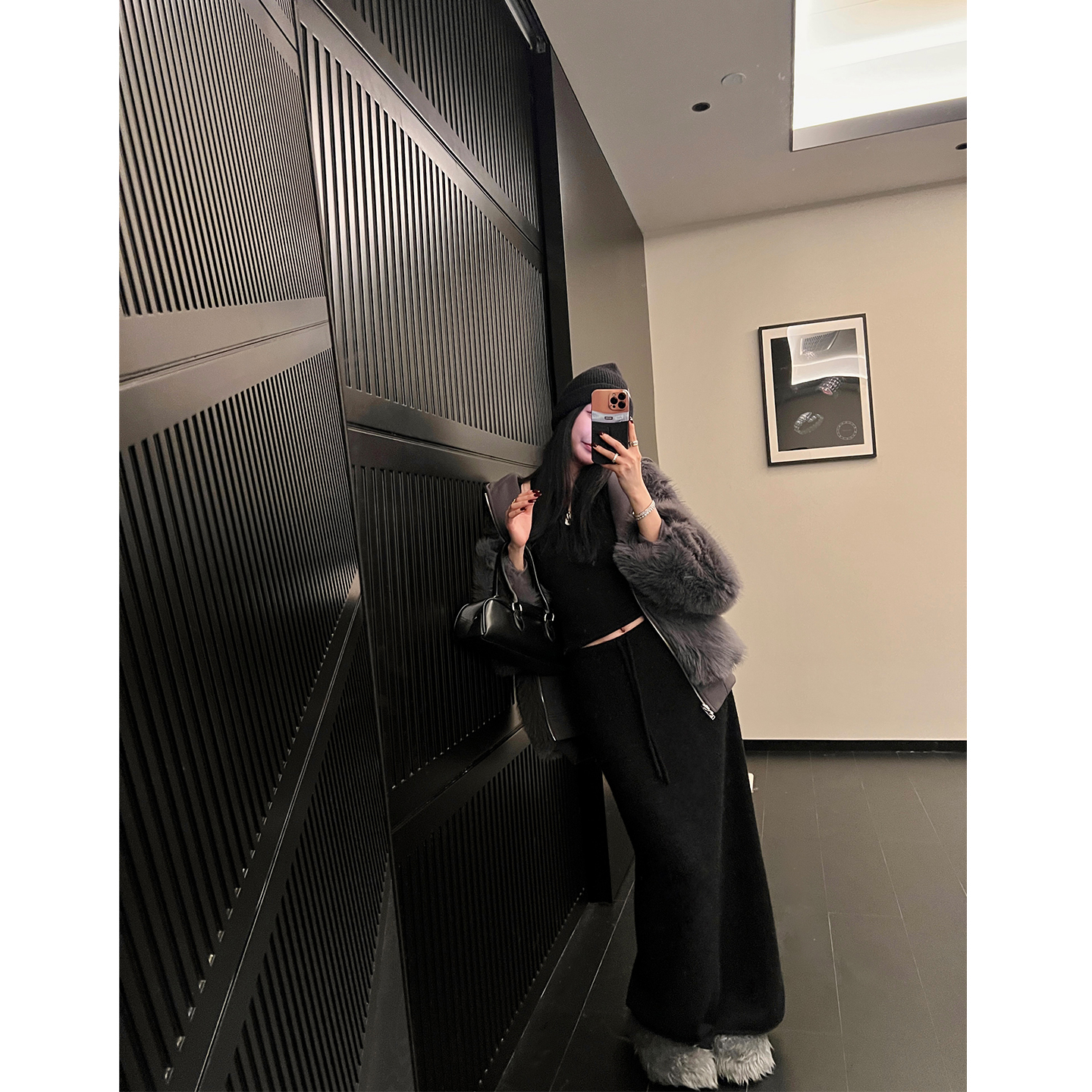 区区欧阳"遛弯懒懒裙"自留大主推！羊驼羊毛松紧腰抽绳半身裙长裙