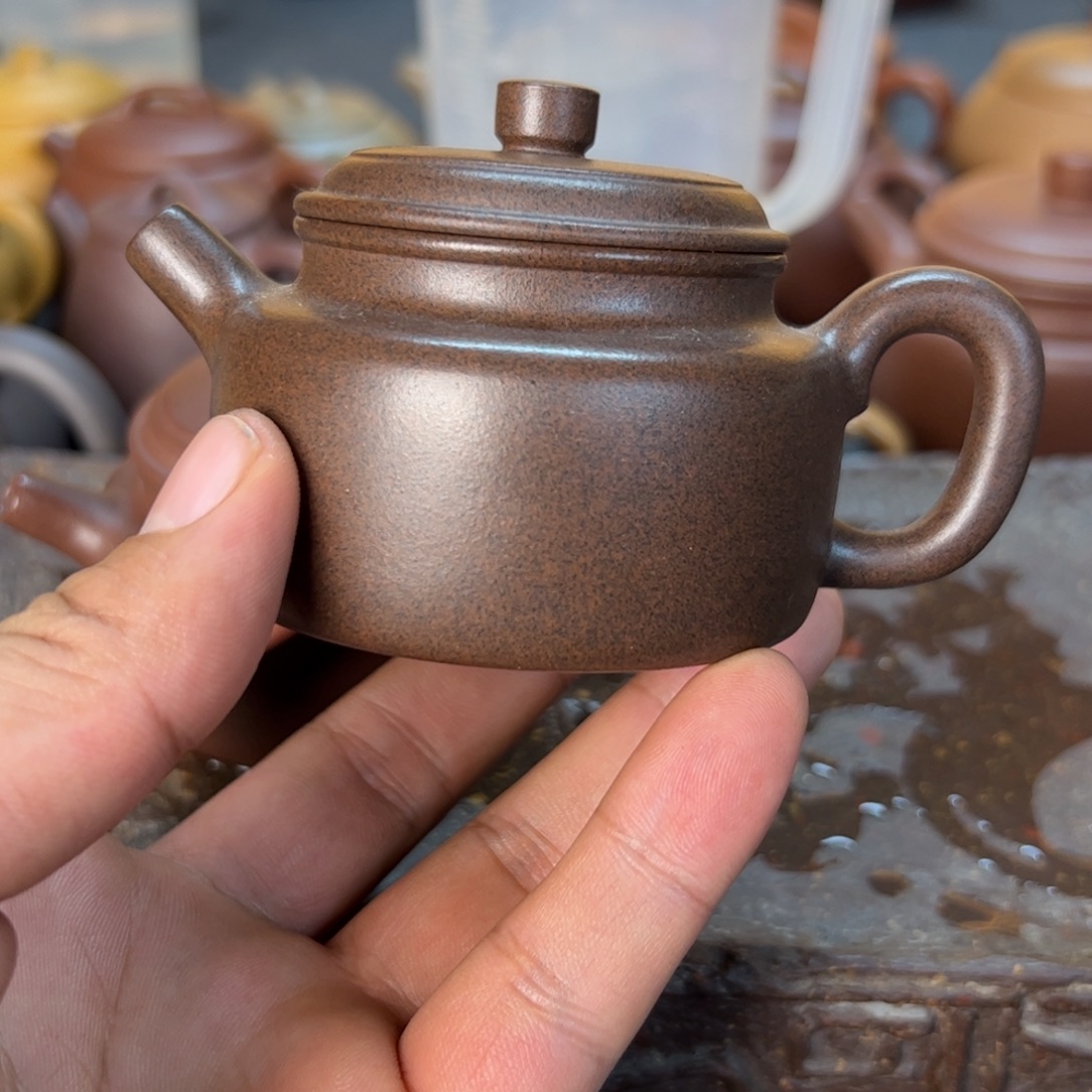 老***秋紫砂茶壶半手工德钟
