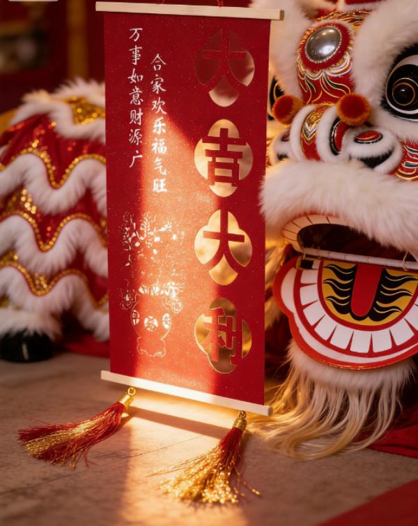 中式木制入户门挂件婚房客厅玄关楼梯背景墙布置装饰