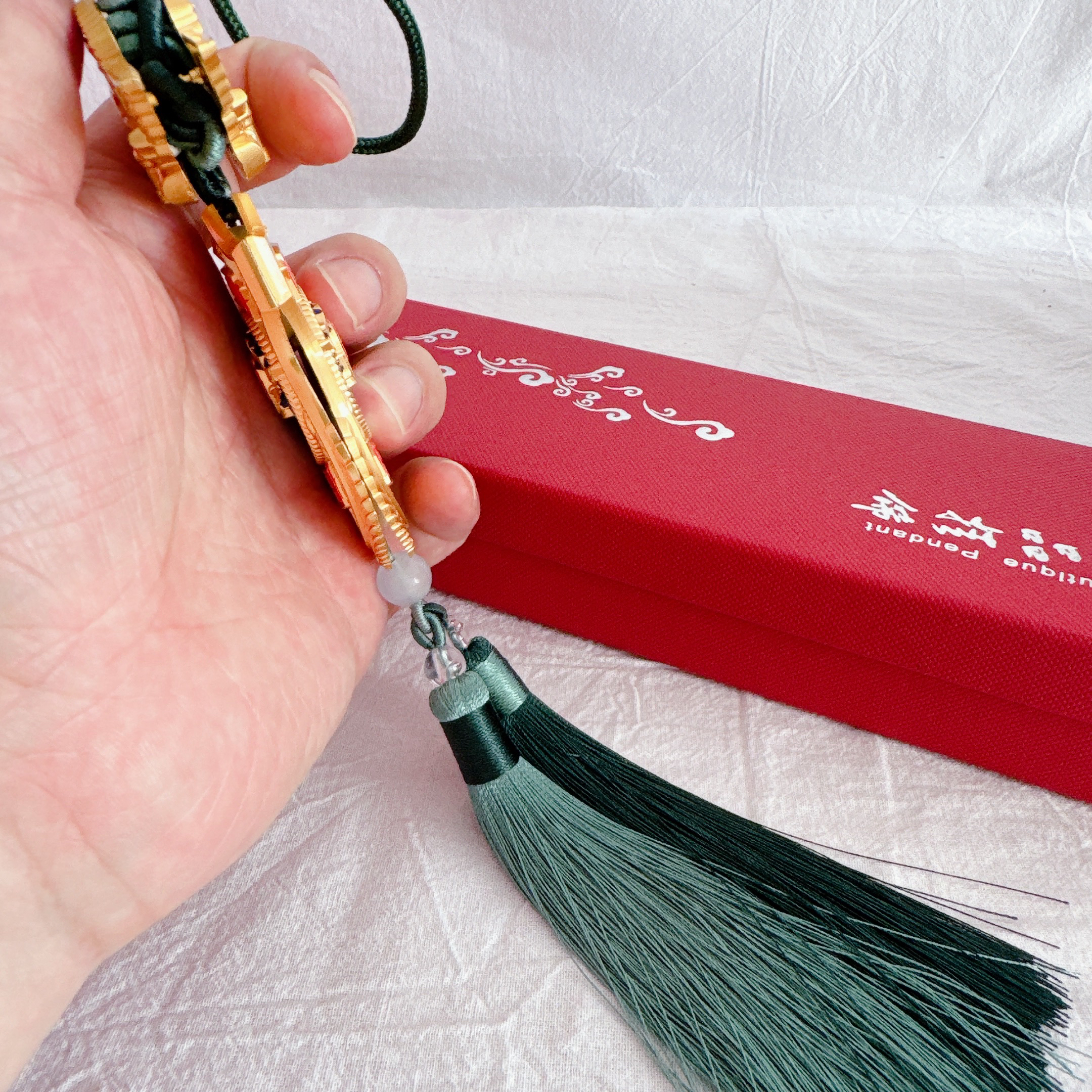 新款双面金盾车挂件消防主题文创车内饰品挂件装饰礼品