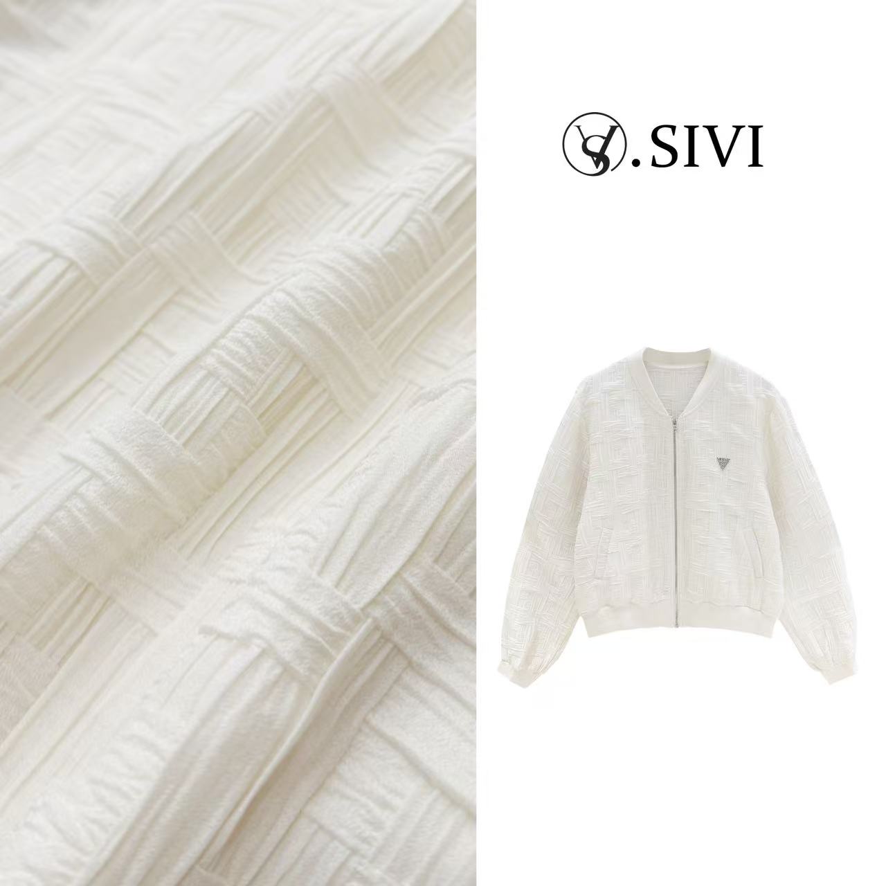 熙薇【月光浮星】2025早春新款时尚休闲气质轻奢外套H1023