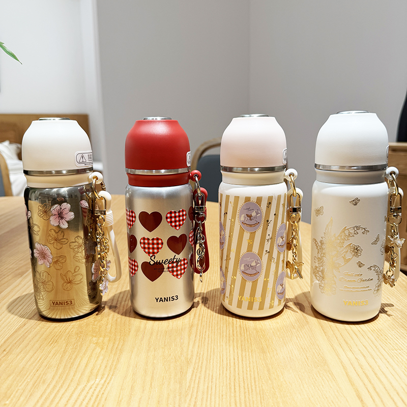 【小慧乱炸】YANIS3随饮子弹头保温杯双饮316不锈钢水杯470ML