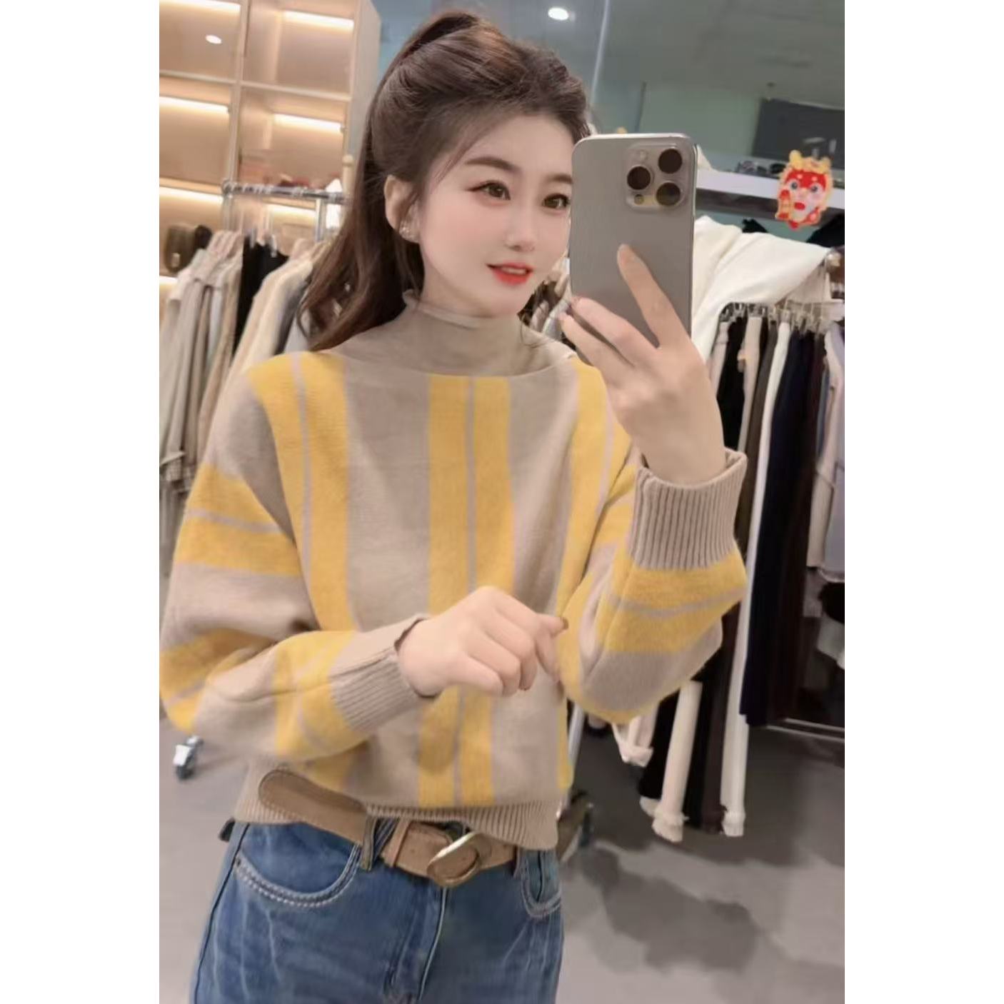 『冬日栗子B』微残款针织衫928