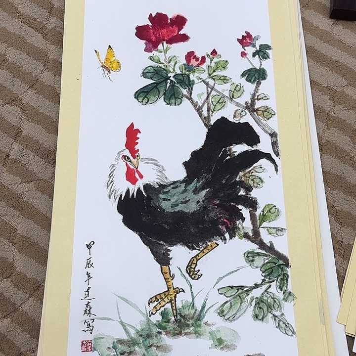 国画花鸟等多种鸟类和鸟类的