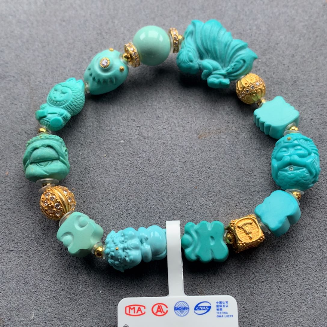 未镶嵌绿松石绿松石