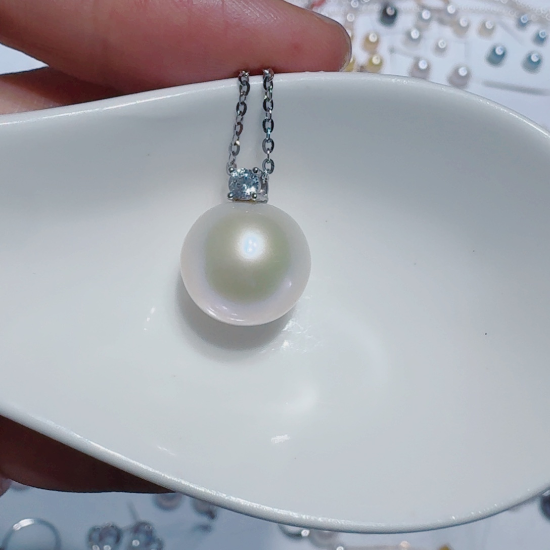 淡水珍珠颈饰银S925镶嵌299一枚