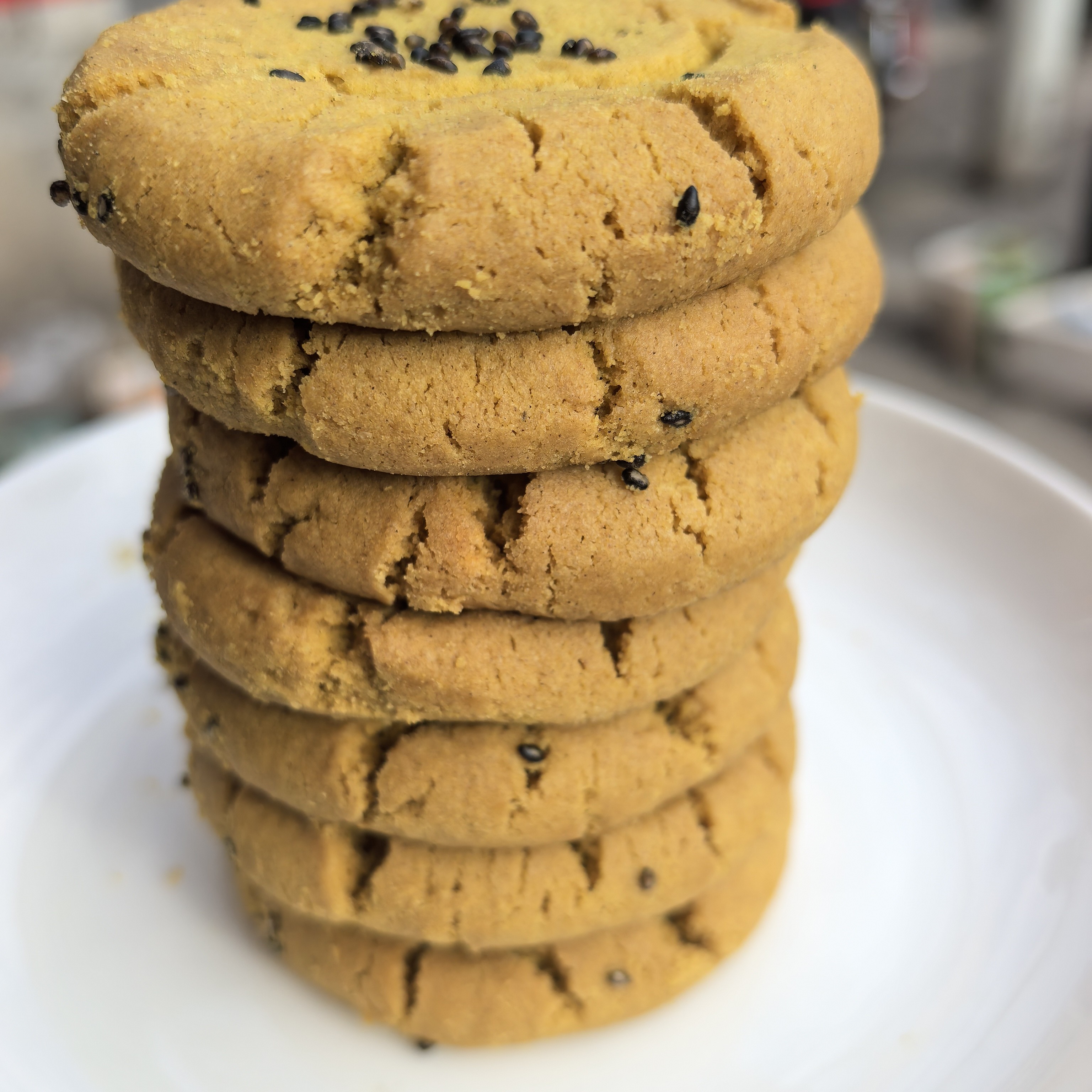 无蔗糖苦荞桃酥饼干营养早餐零食香酥美味传统糕点