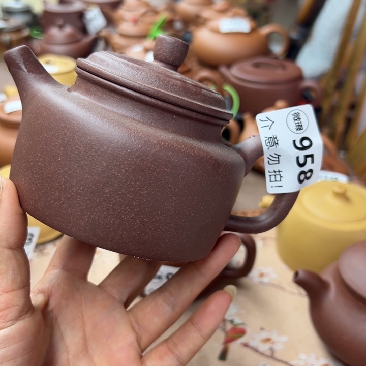 茶壶紫砂紫泥全手瑕疵任何毛病300