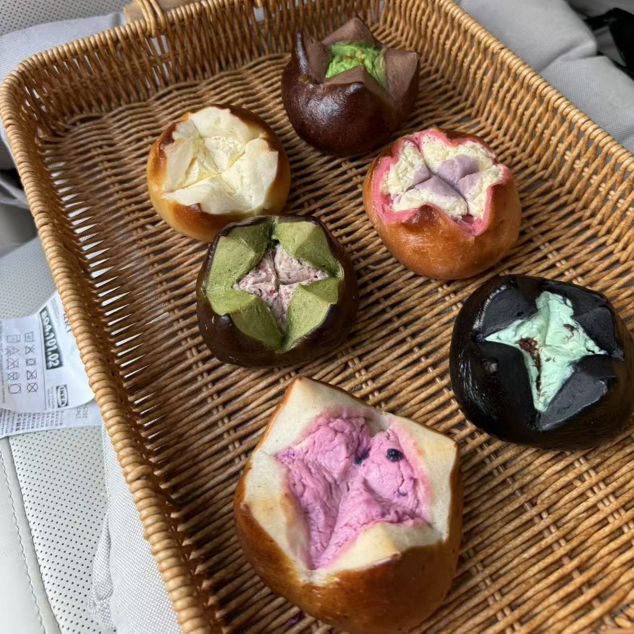 碱水球面包6口味生胚