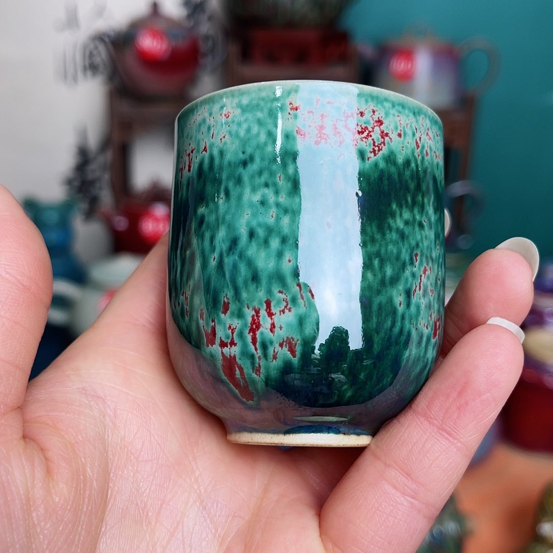 盘乐*边钧瓷艺术作品壶