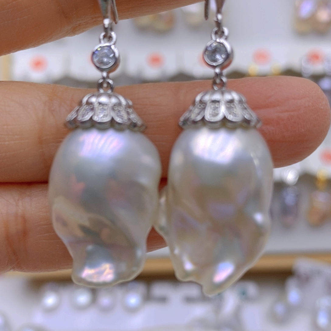 北***辰颈饰银S925镶嵌淡水珍珠