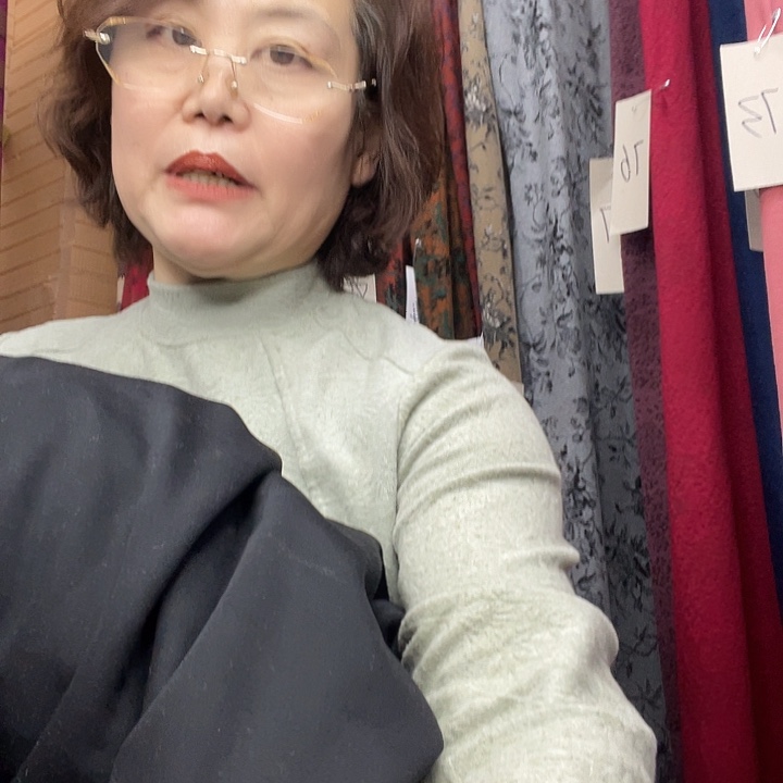 黑色絮片3米棉裤面料