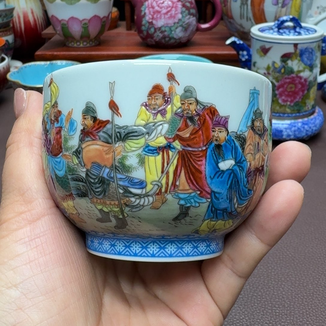 瓷片景德镇仿古手工制作精品展示