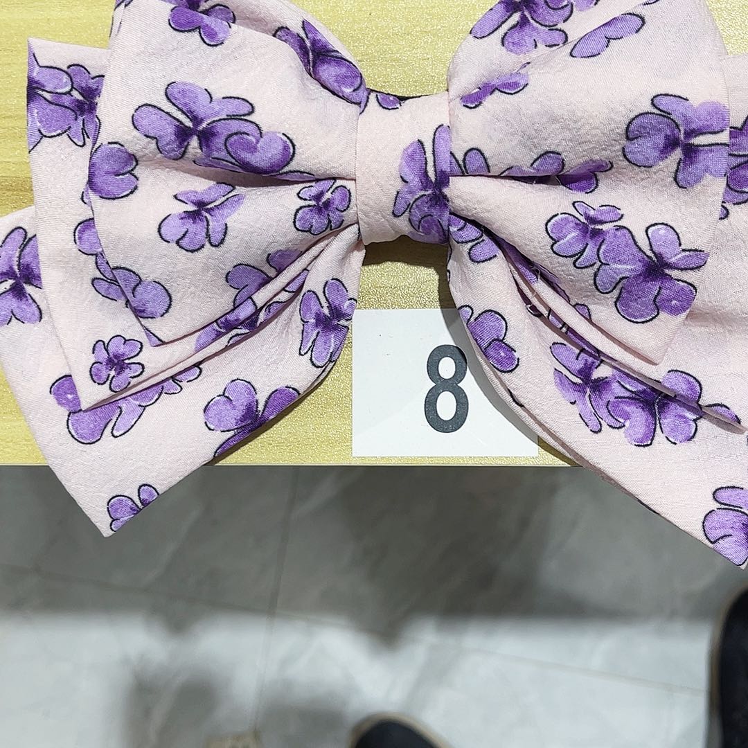 皮质铁合金蝴蝶结发夹