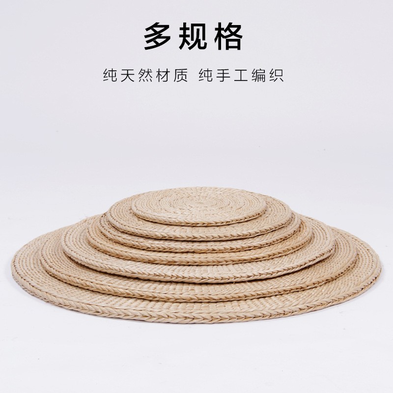 草编蒲团 榻榻米飘窗垫 茶道禅修打坐瑜伽垫草垫沙发草垫圆形