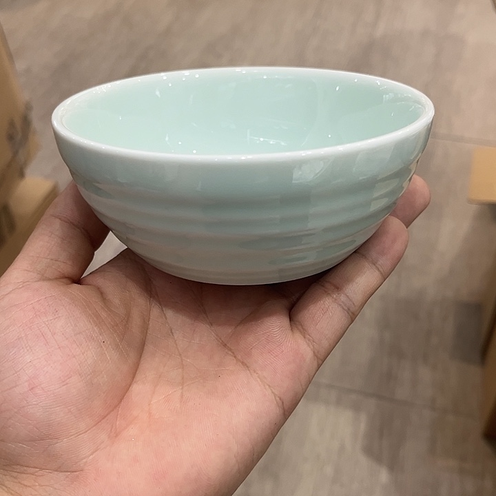 5寸影青五线米饭碗陶瓷