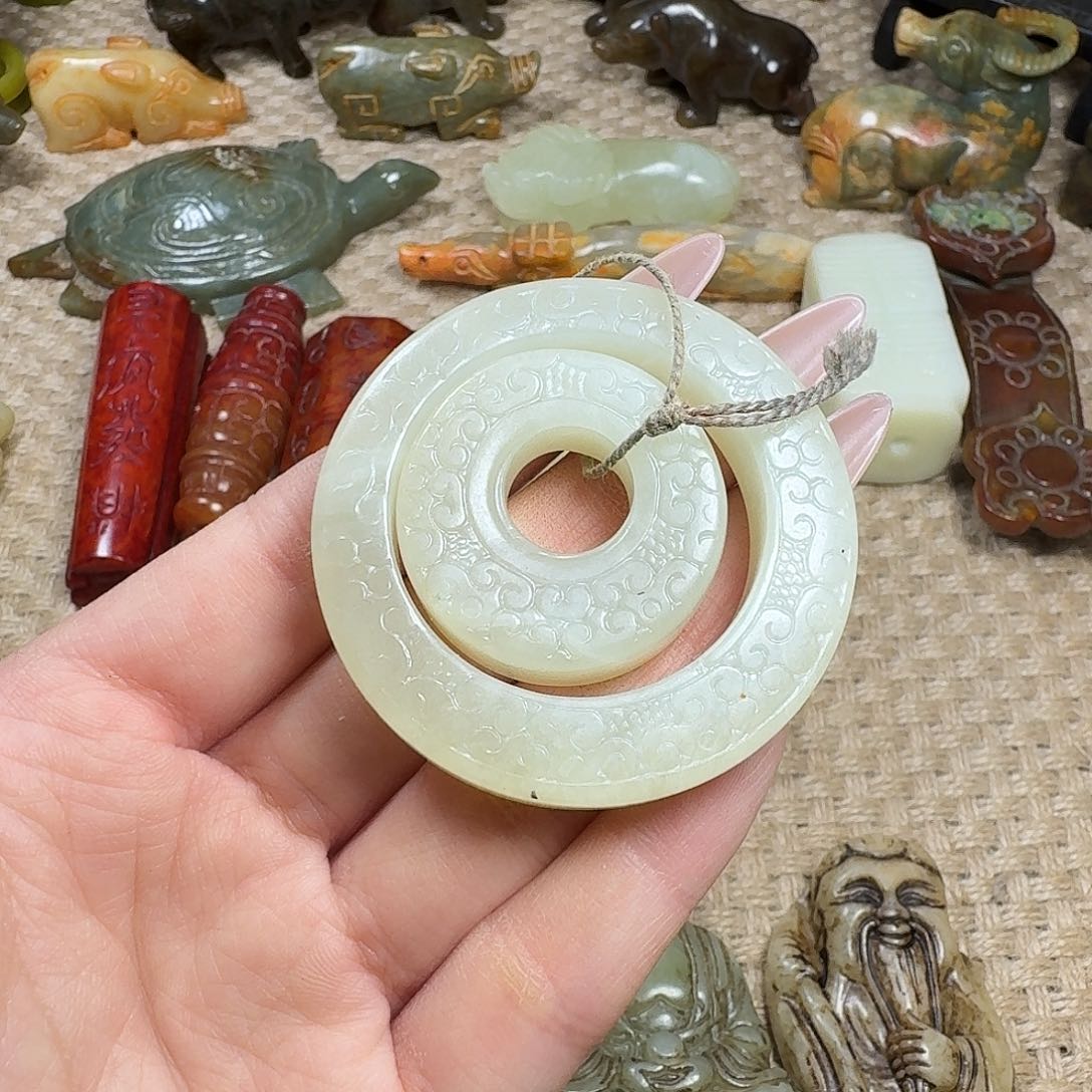 白玉菩提吊坠挂件