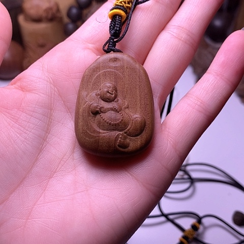 檀香木吊坠檀香佛公