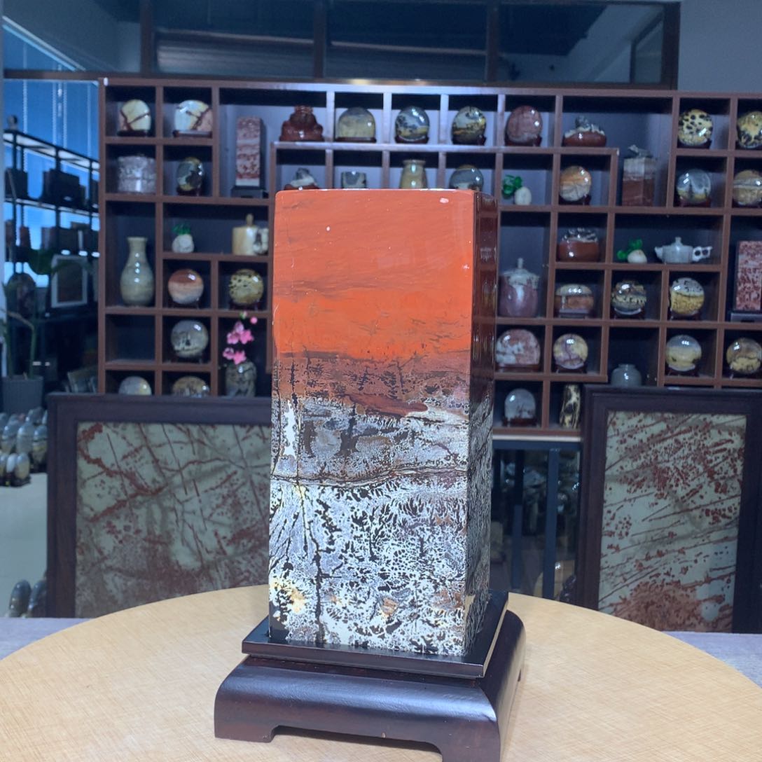 广西国画石摆件，收藏观赏