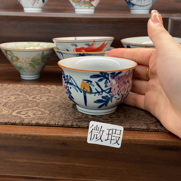 釉下老陶泥手工绘制