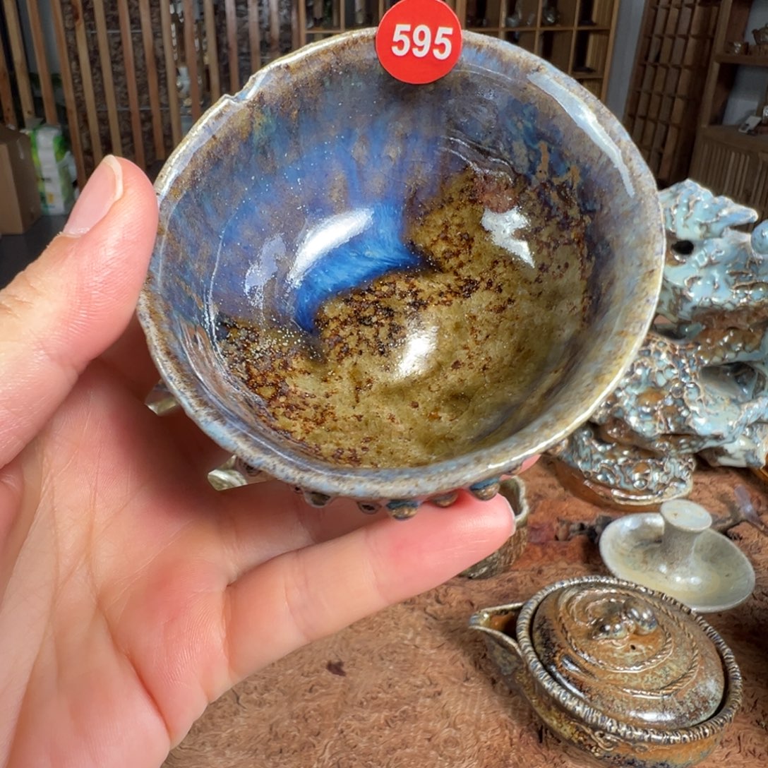 杯595柴烧主人杯微瑕