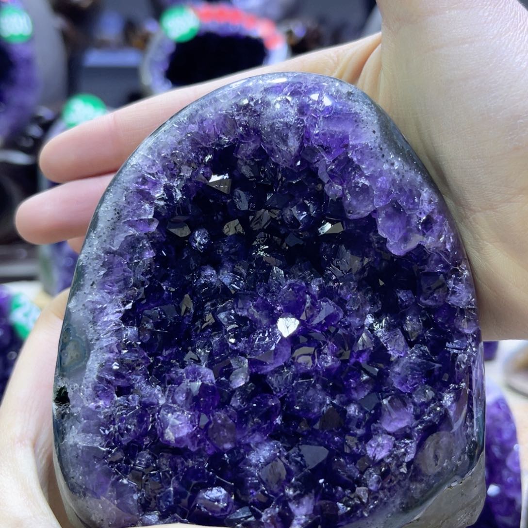 紫晶摆件未镶嵌紫水晶