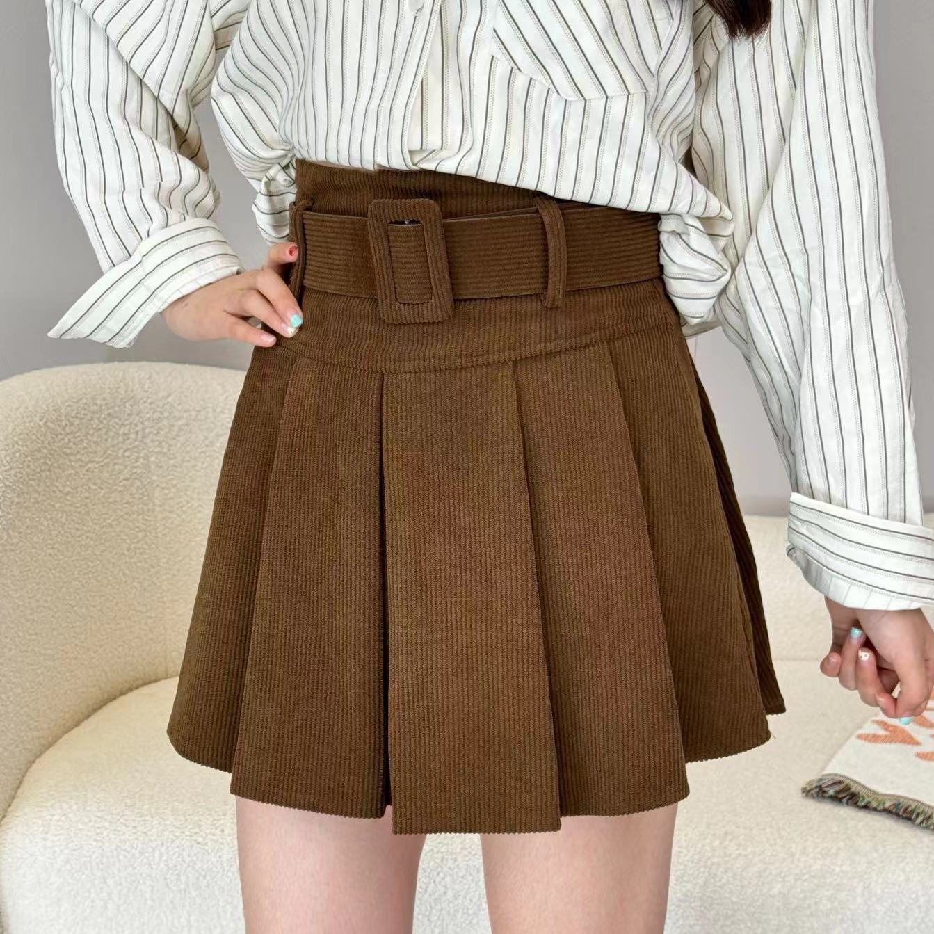 【单裙子】2025春季款高腰显瘦A字半身裙百搭短裙女装半身