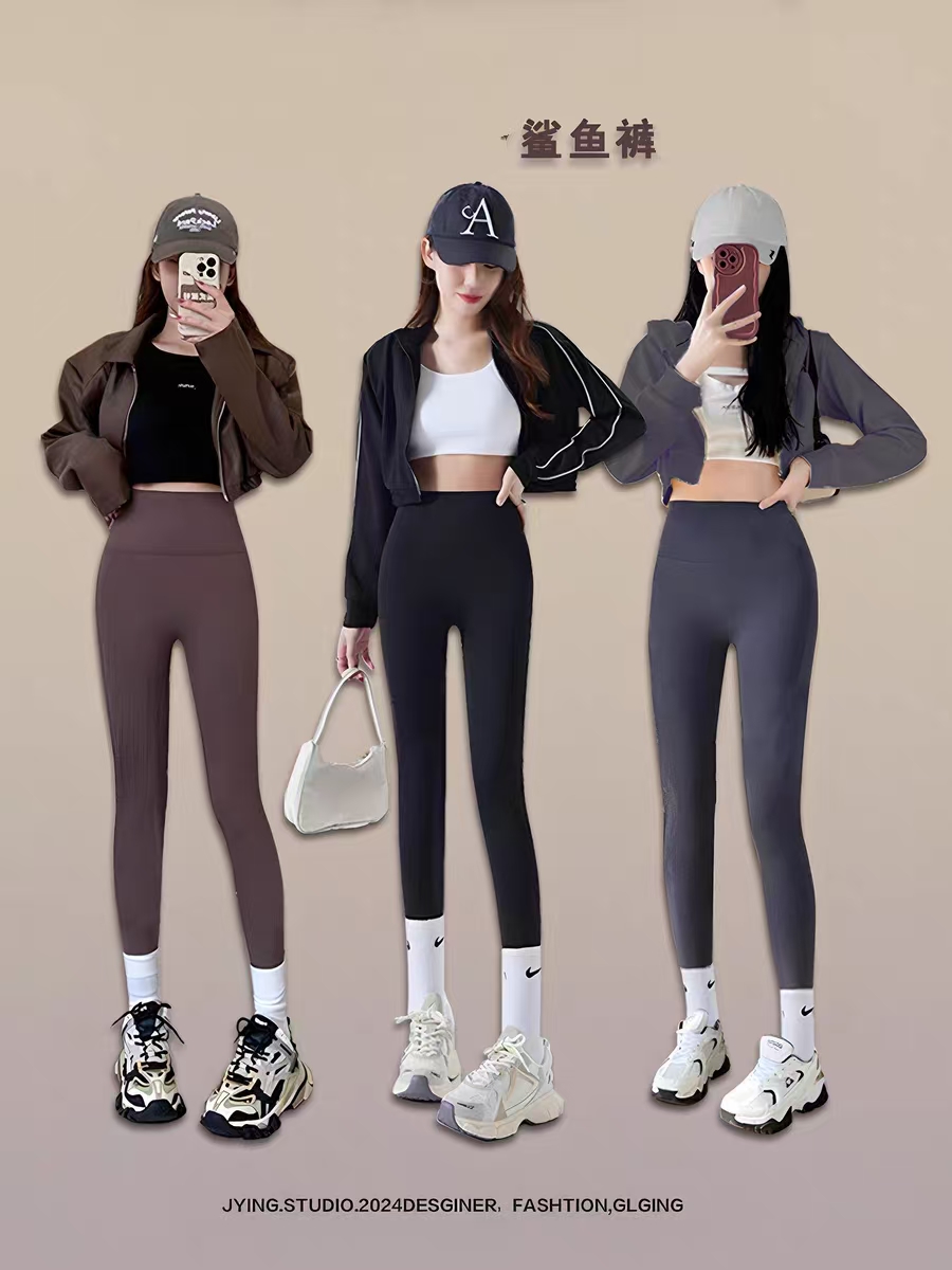 【A】秋冬加绒芭比裤高腰塑性显瘦收腹提臀百搭外穿鲨鱼裤女装