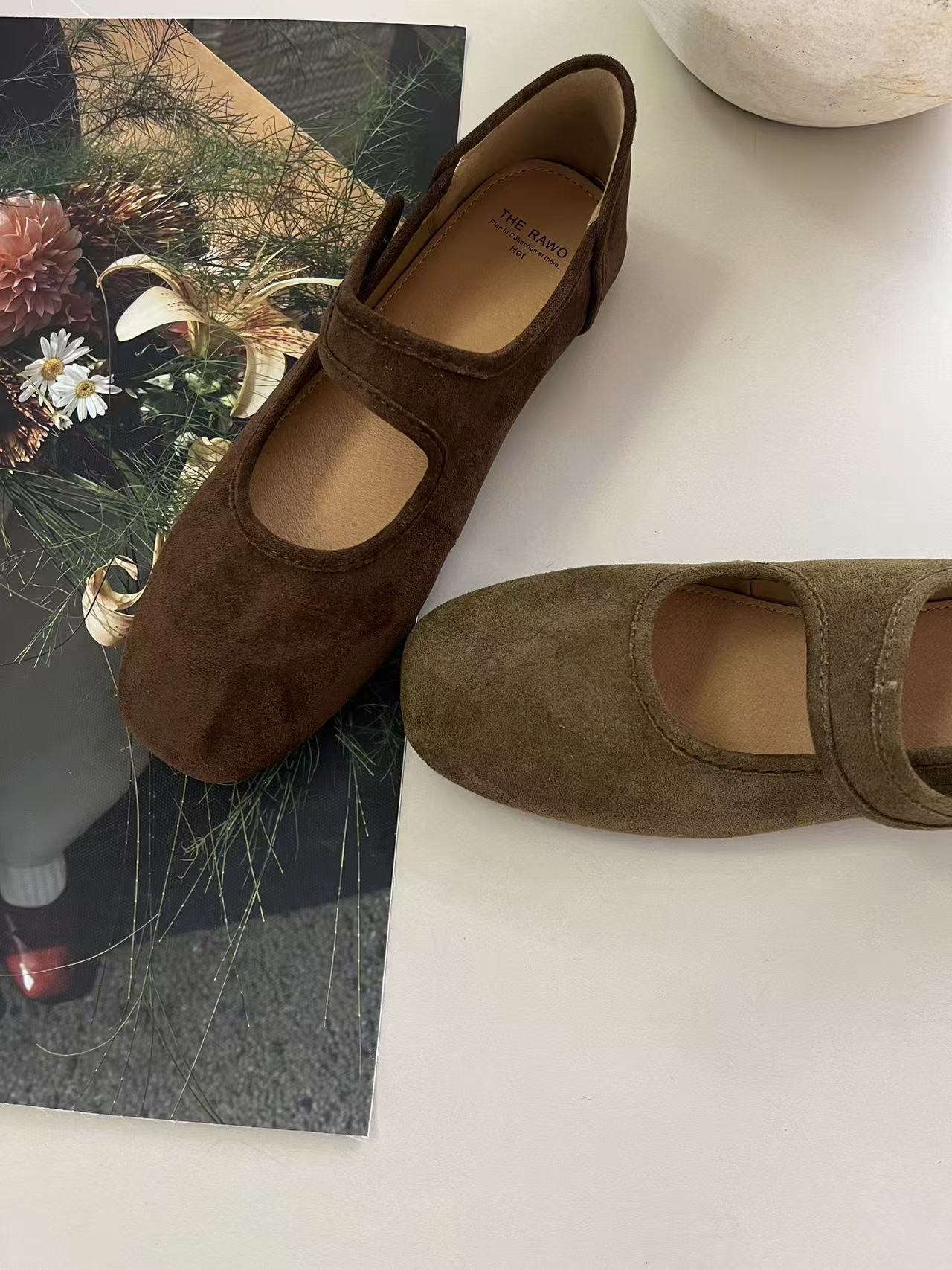 平底百搭一字式扣带1680春秋单鞋平底鞋秋季休闲