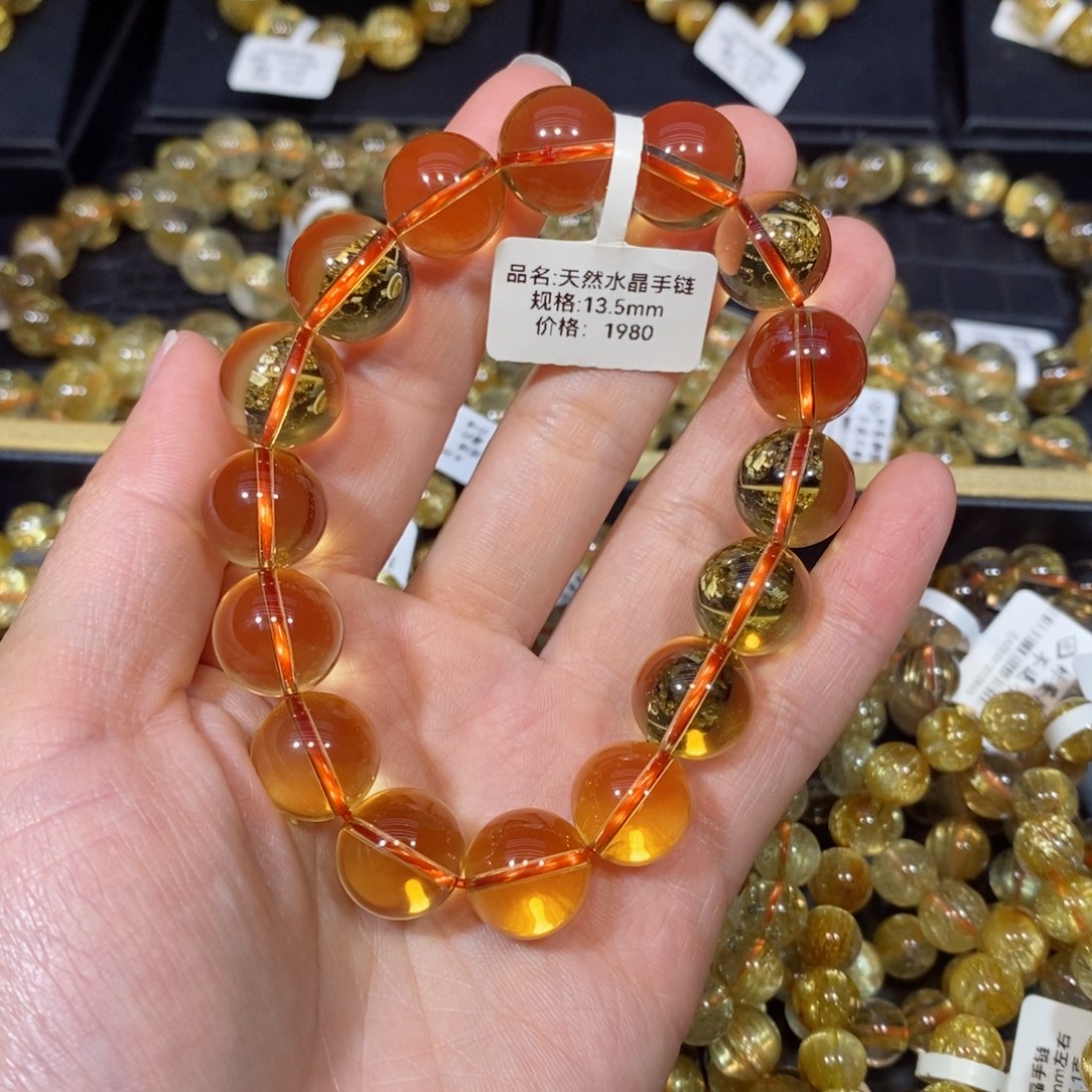 水晶手链未镶嵌5*0手链13.5mm