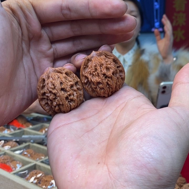 吊坠文玩核桃文玩核桃全品虎头38-39～