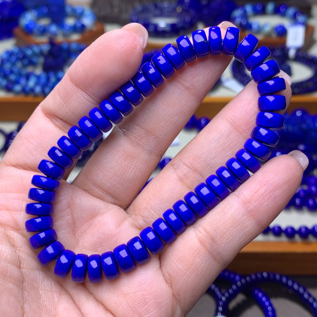 青金石手链未镶嵌8m