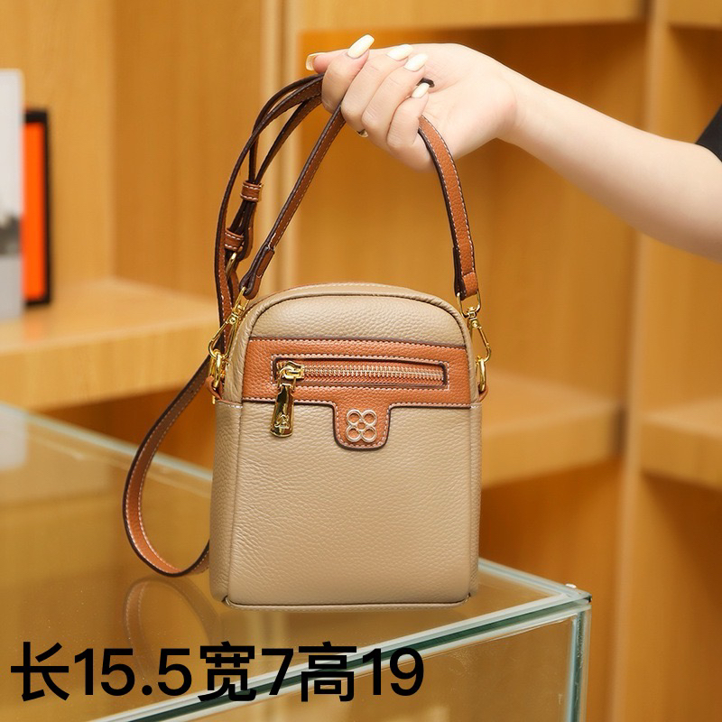 【头层牛皮】真皮女包单肩斜挎包0228