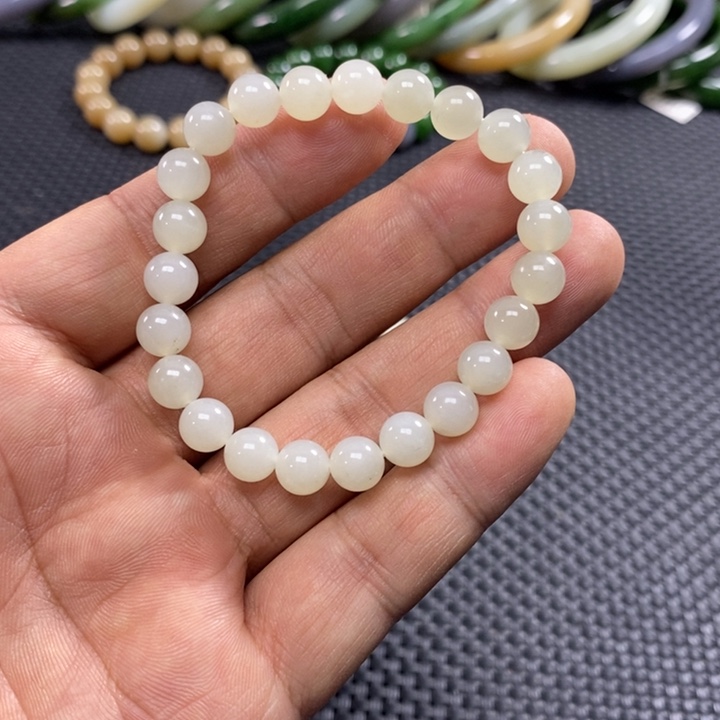 和田玉未镶嵌手链